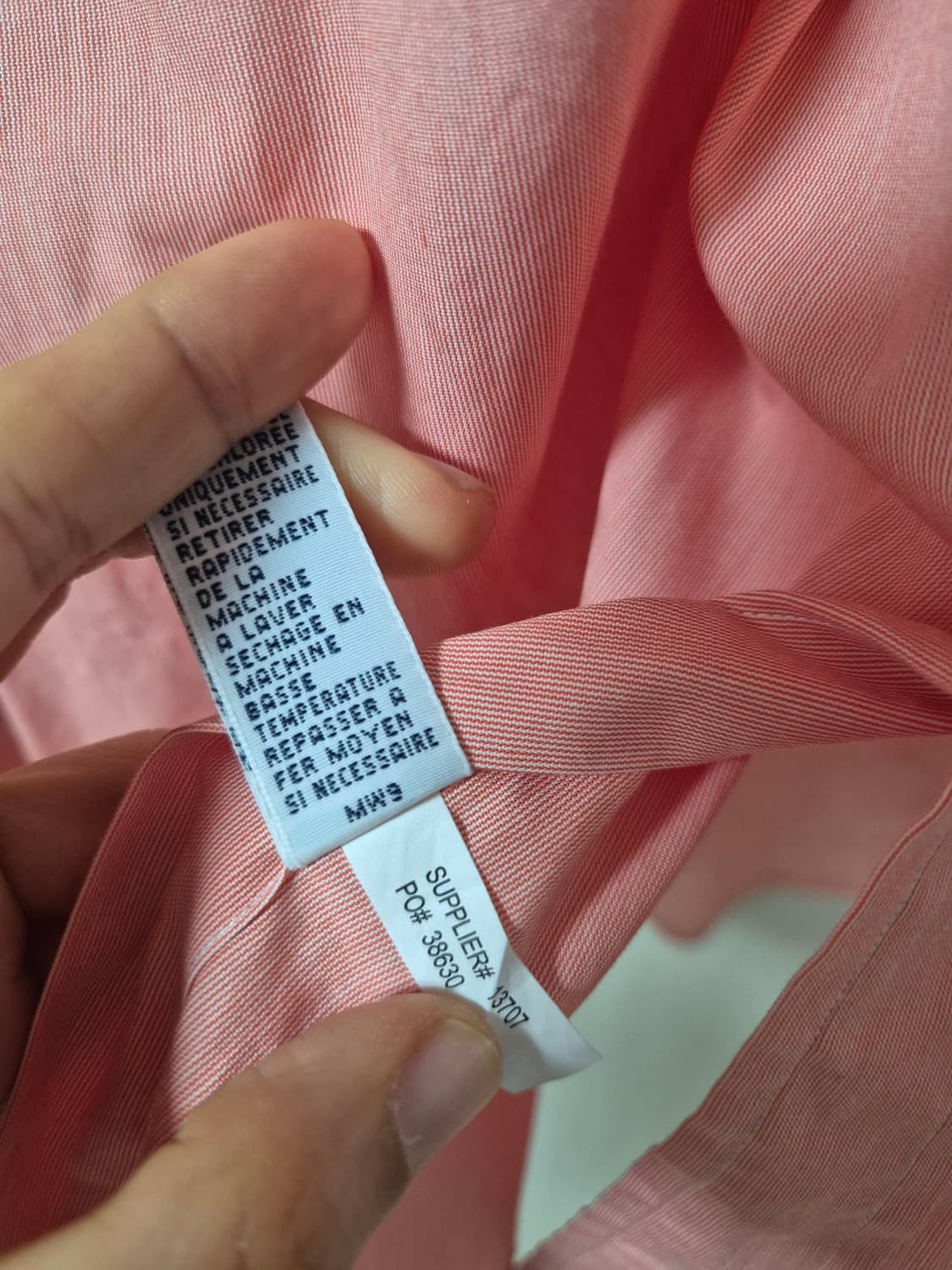 (정품) 폴로 랄프로렌 핑크색 남방 셔츠 커스텀핏 XL 상품이미지5