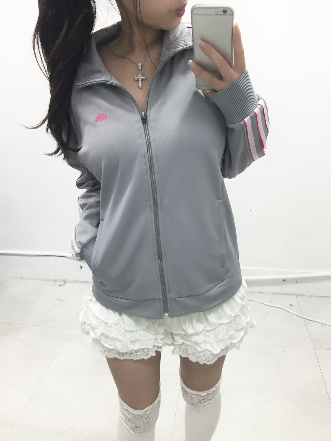 [ADIDAS] 아디다스 핑크그레이 져지 상품이미지2