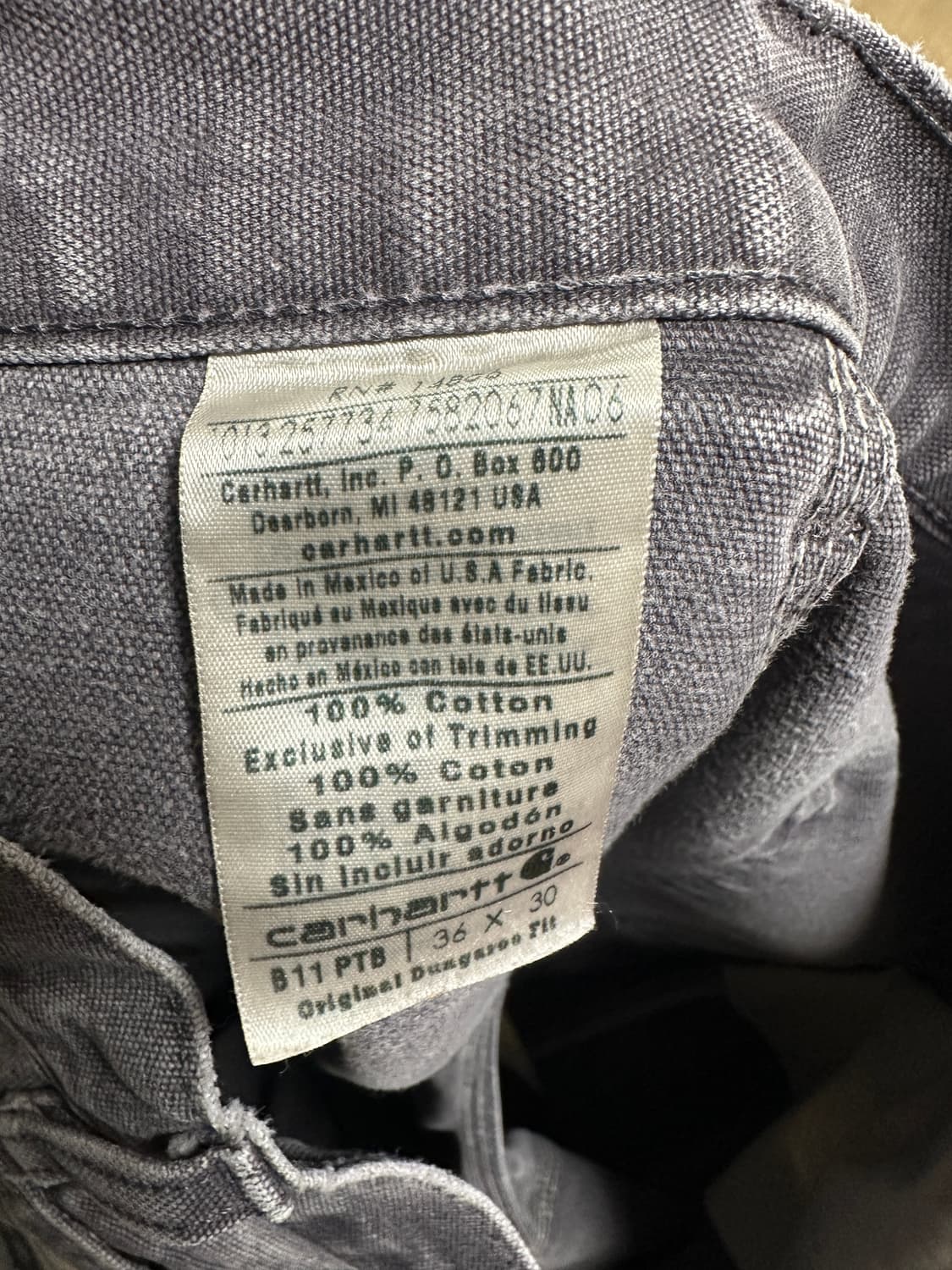 칼하트 B11 PTB (36x30) 상품이미지4