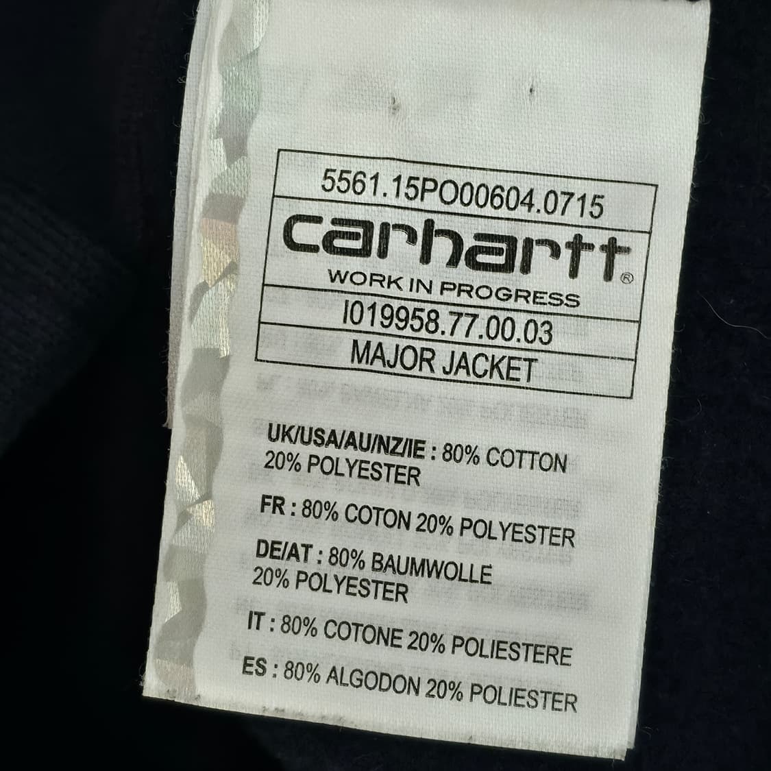 [S] 칼하트 wip 메이저 자켓 상품이미지6