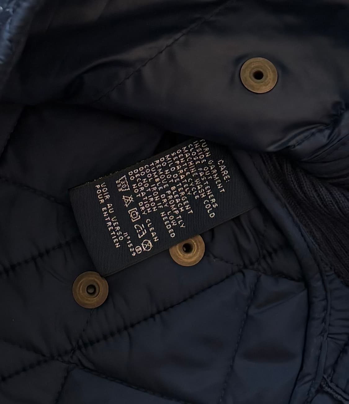 Polo 폴로랄프로렌 네이비 퀄팅 베스트 상품이미지5