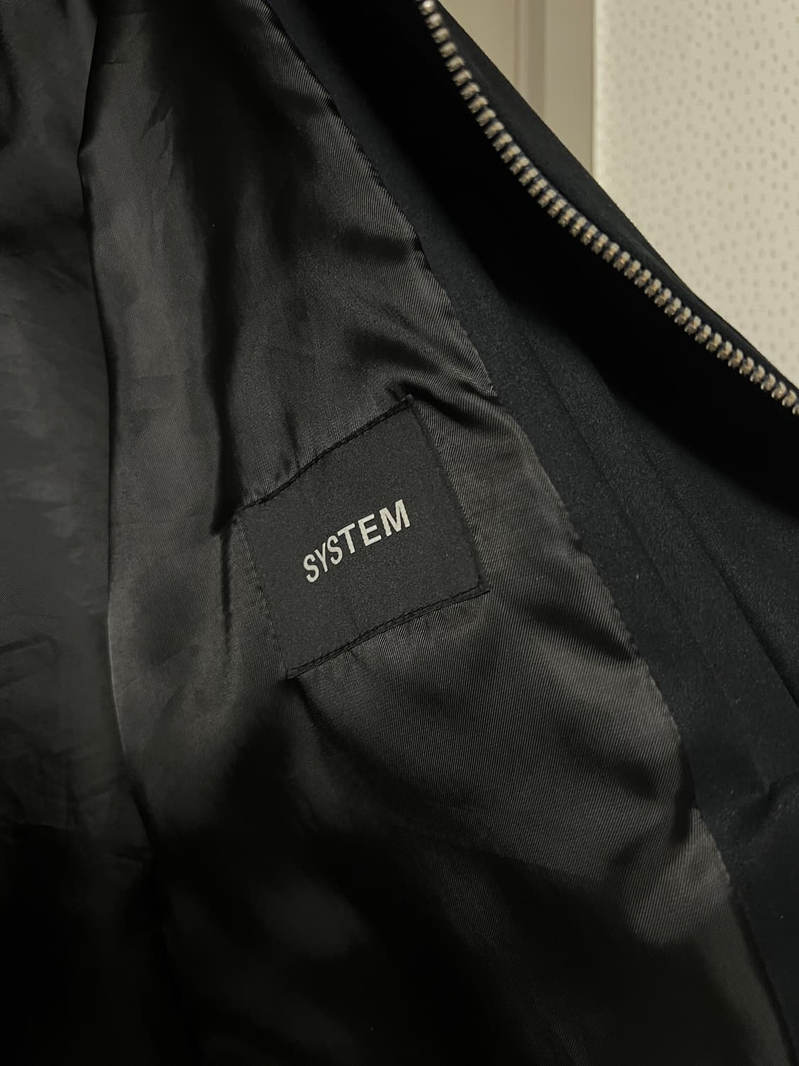 시스템옴므 블랙 스웨이드 블루종 자켓 상품이미지4