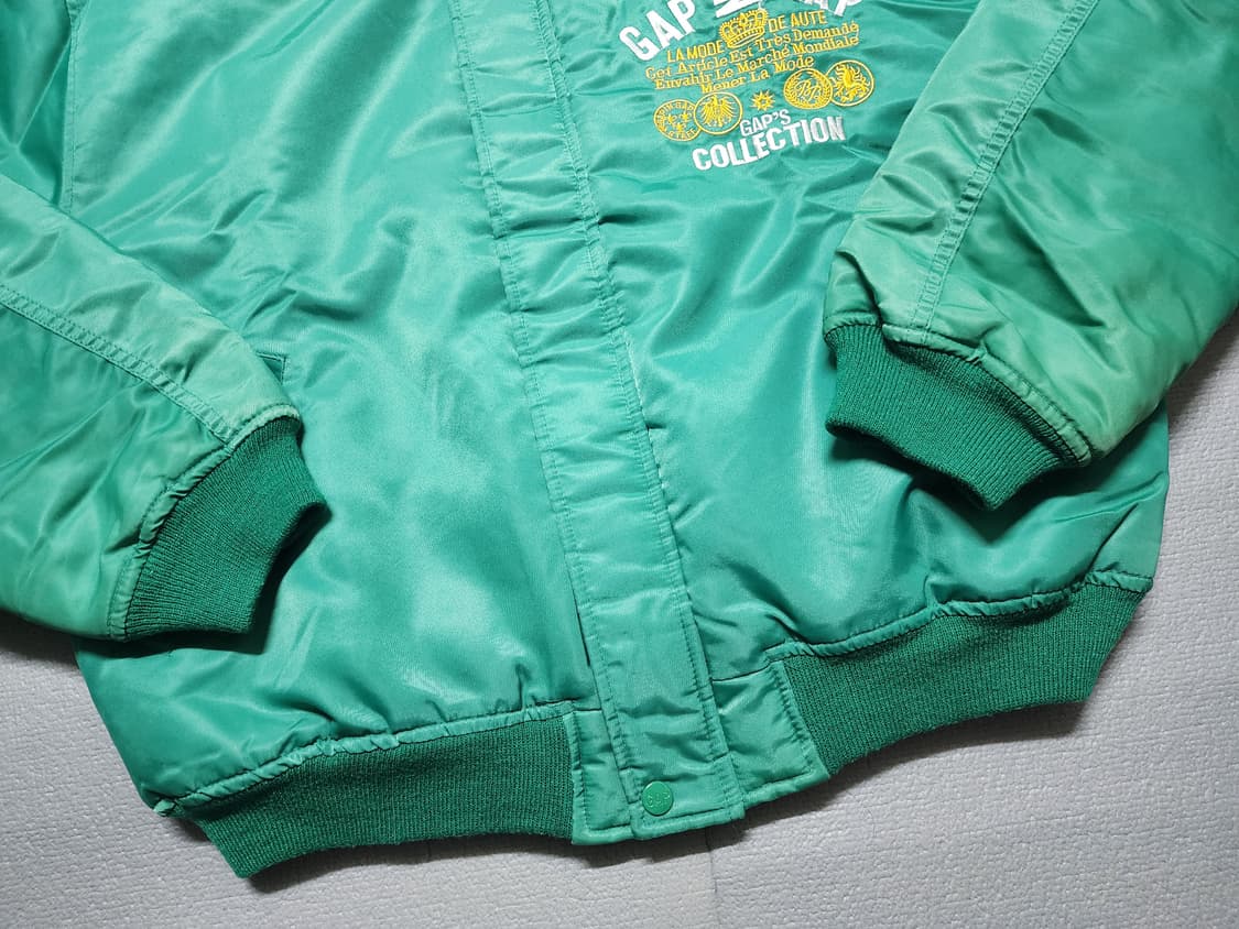 90's 갭 컬렉션 MA-1 그린 봄버 항공자켓 상품이미지3