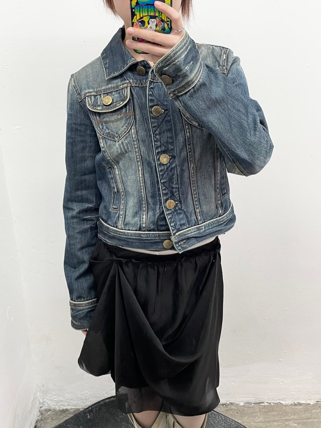 디스퀘어드 워싱 디테일 데님 자켓 상품이미지6