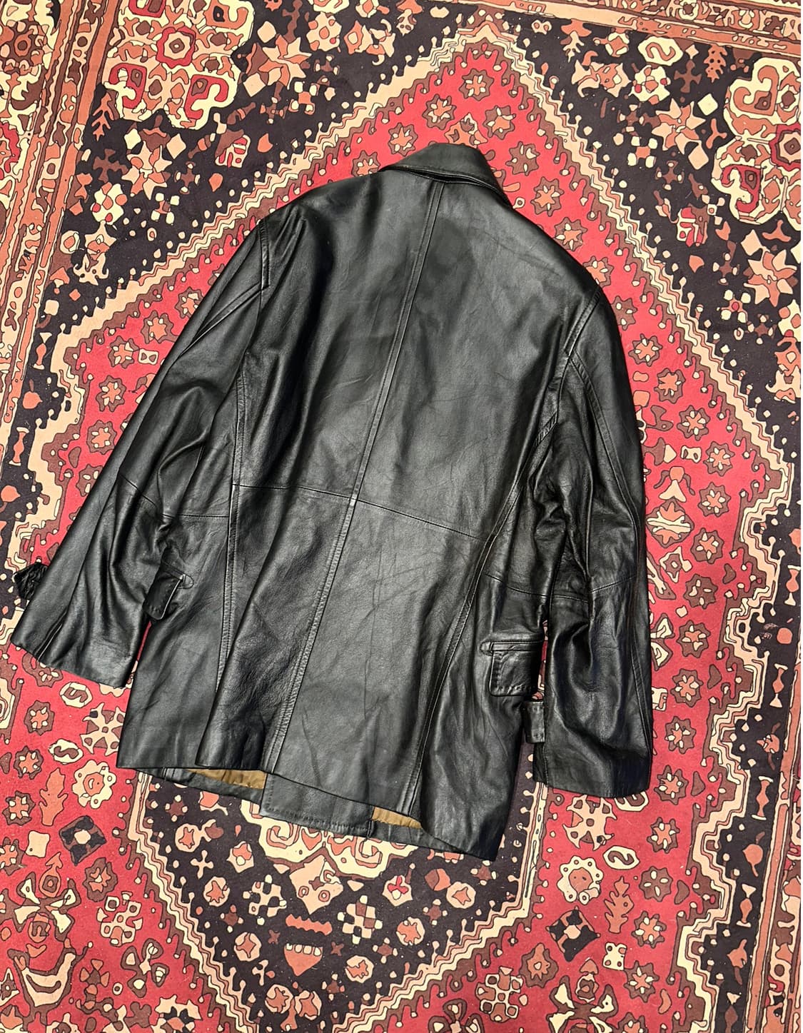 ( L ) 가죽코트 레더코트 가죽카코트 가죽롱코트 가죽자켓 상품이미지4