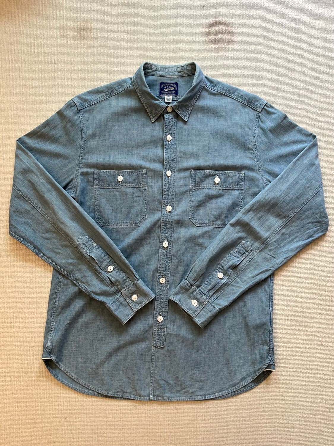 J CREW SELVEDGE CHAMBRAY SHIRTS 상품이미지1