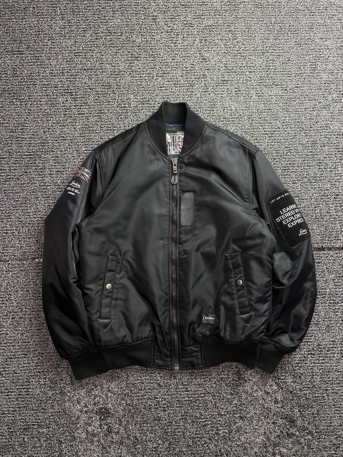 스테레오바이닐 누빔 MA-1 밀리터리 봄버 자켓 2761 상품이미지2