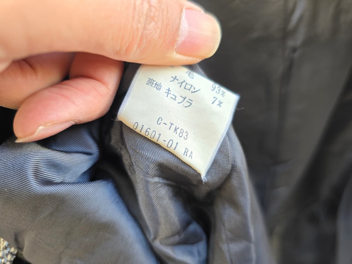 90s 버버리 아일리쉬 트위드 발마칸 코트 상품이미지9