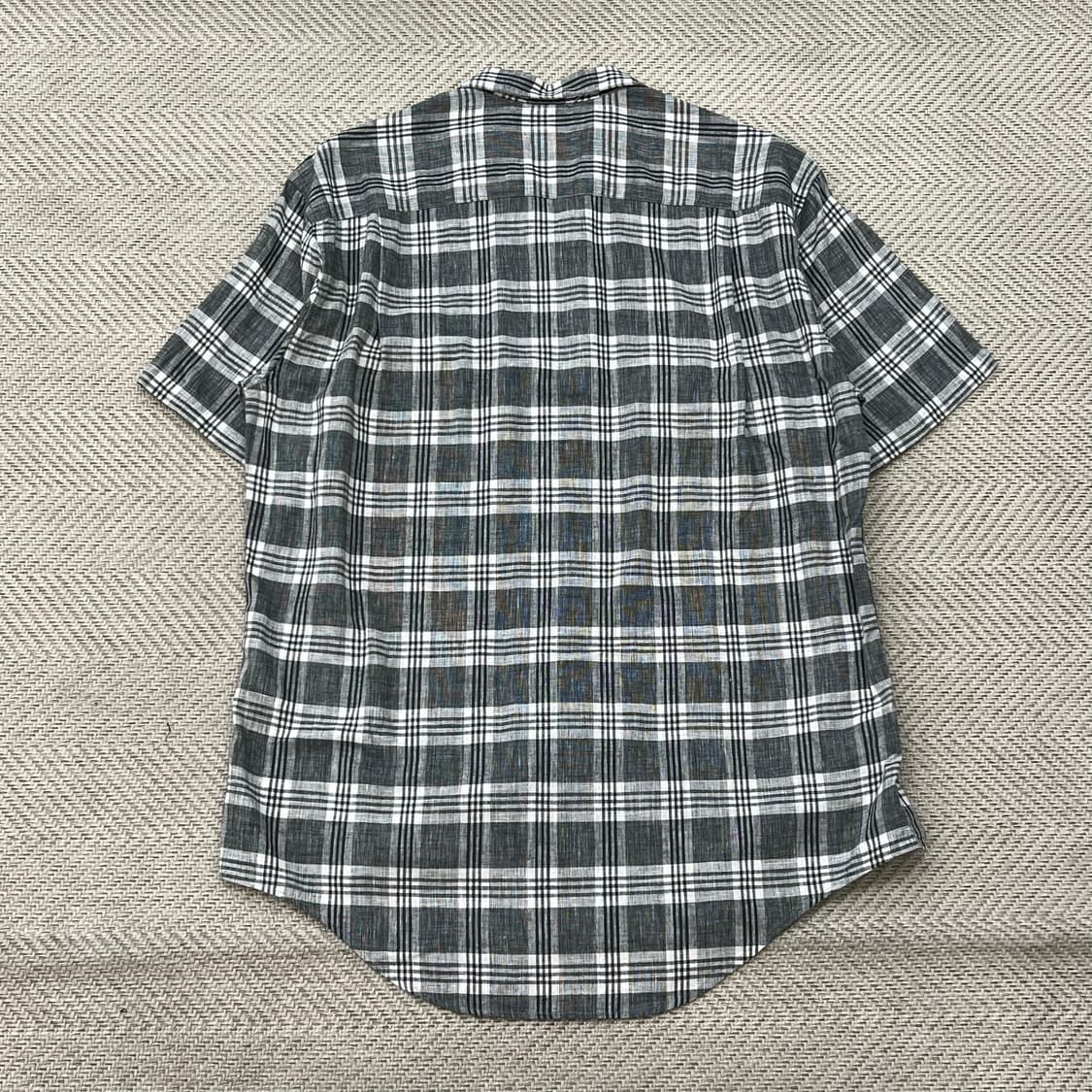 캘빈클라인 린넨 체크하프셔츠 r3797 상품이미지2