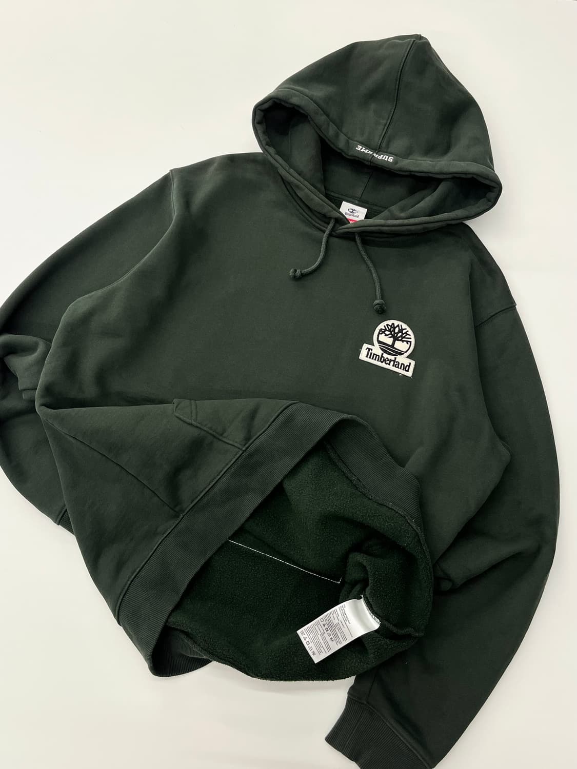 Timberland x Supreme 팀버랜드 카키 후드티 상품이미지2