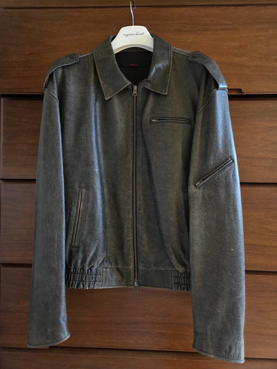 애니타임로릭 / 레더자켓 (블랙, L) 상품이미지3