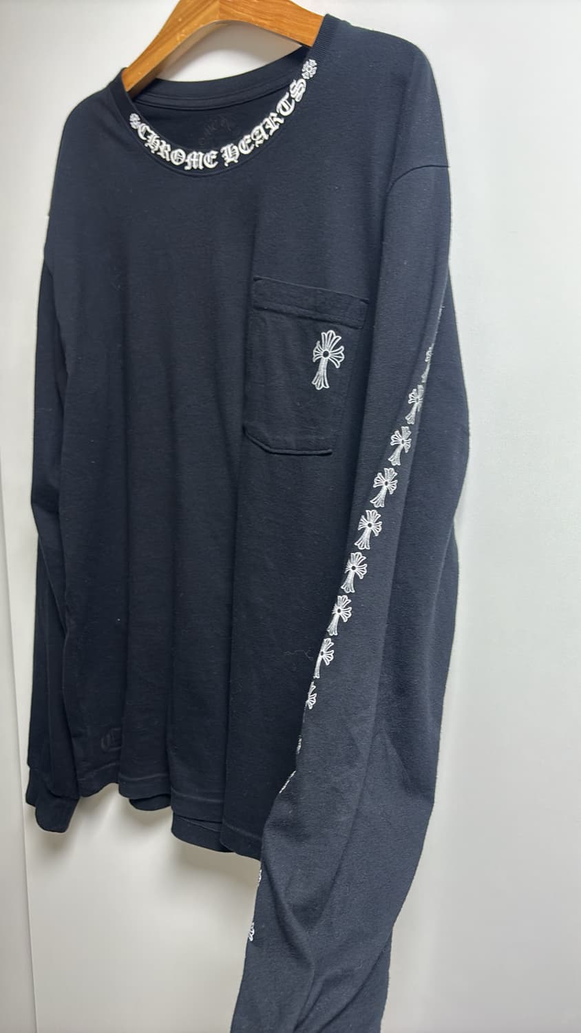 크롬하츠 풀 세메터리 넥레터링 스크롤라벨 롱슬리브 L사이즈 상품이미지2