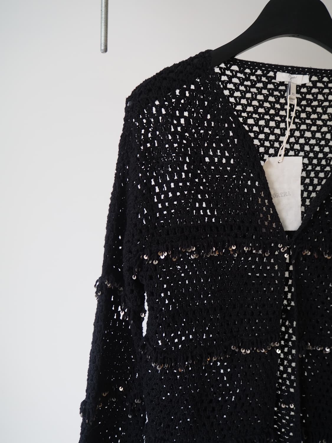 vintage sequin trim cardigan 상품이미지3