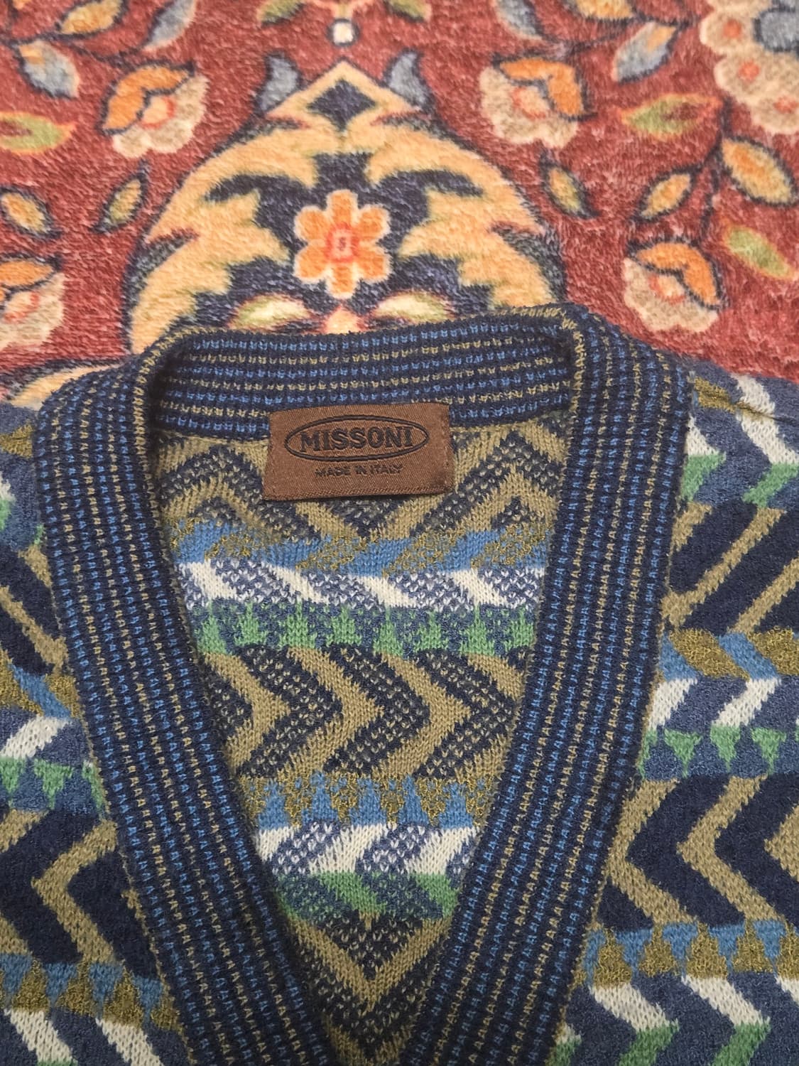  [L~XL] 미쏘니(Missoni) 지그재그 패턴 니트 베스트 조끼  상품이미지4