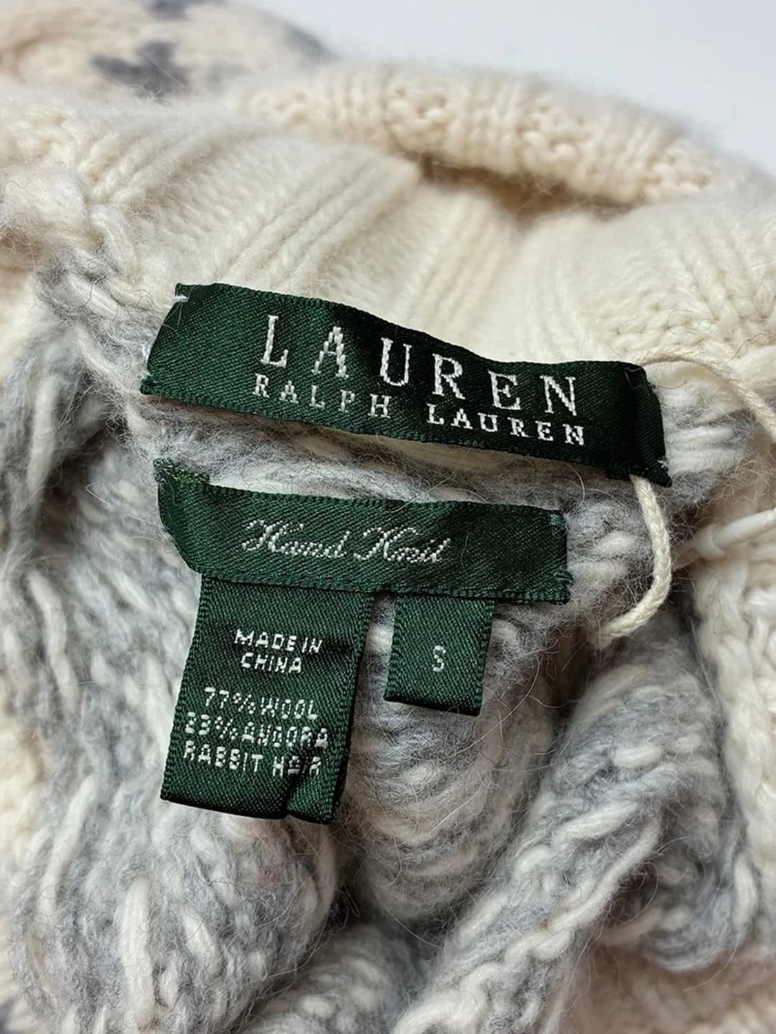 로렌 랄프로렌 핸드메이드 앙고라 래빗 청키 스웨터 PN5133 상품이미지5