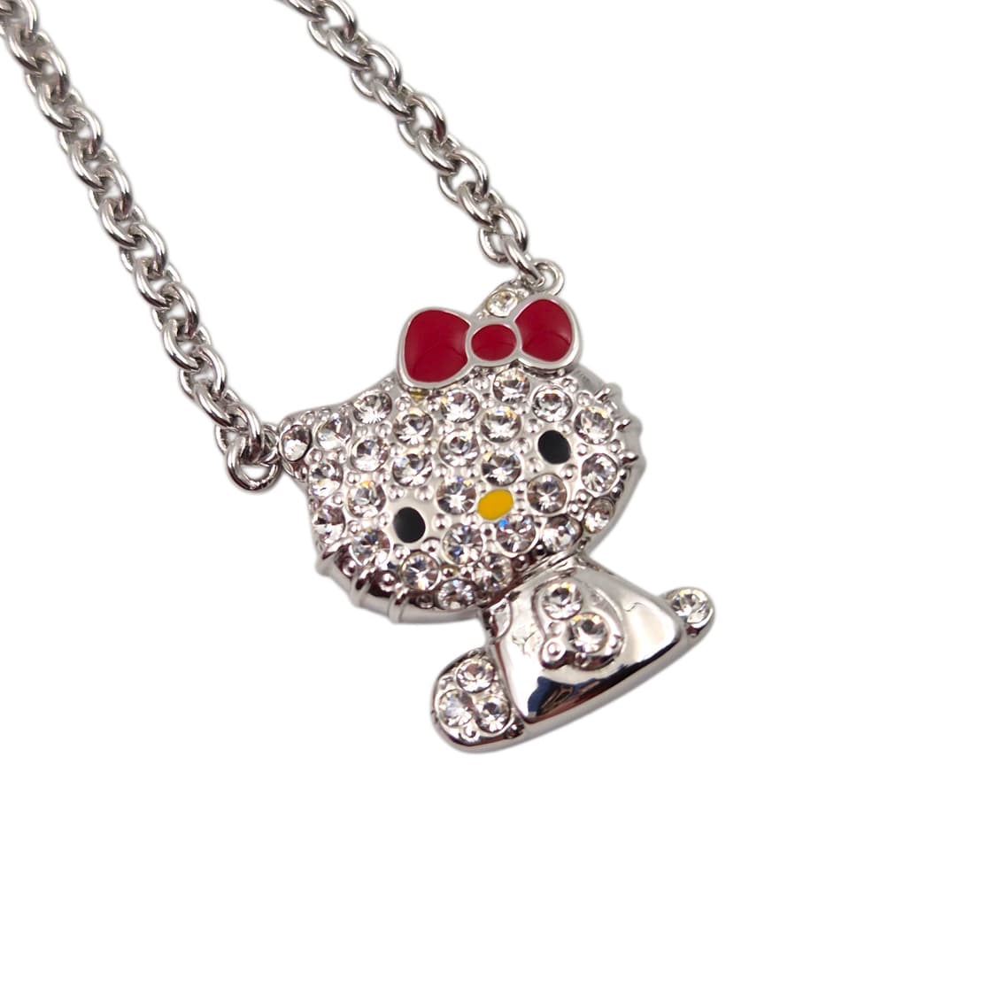 08s 레어 실버 925 키티 파베 목걸이 상품이미지1