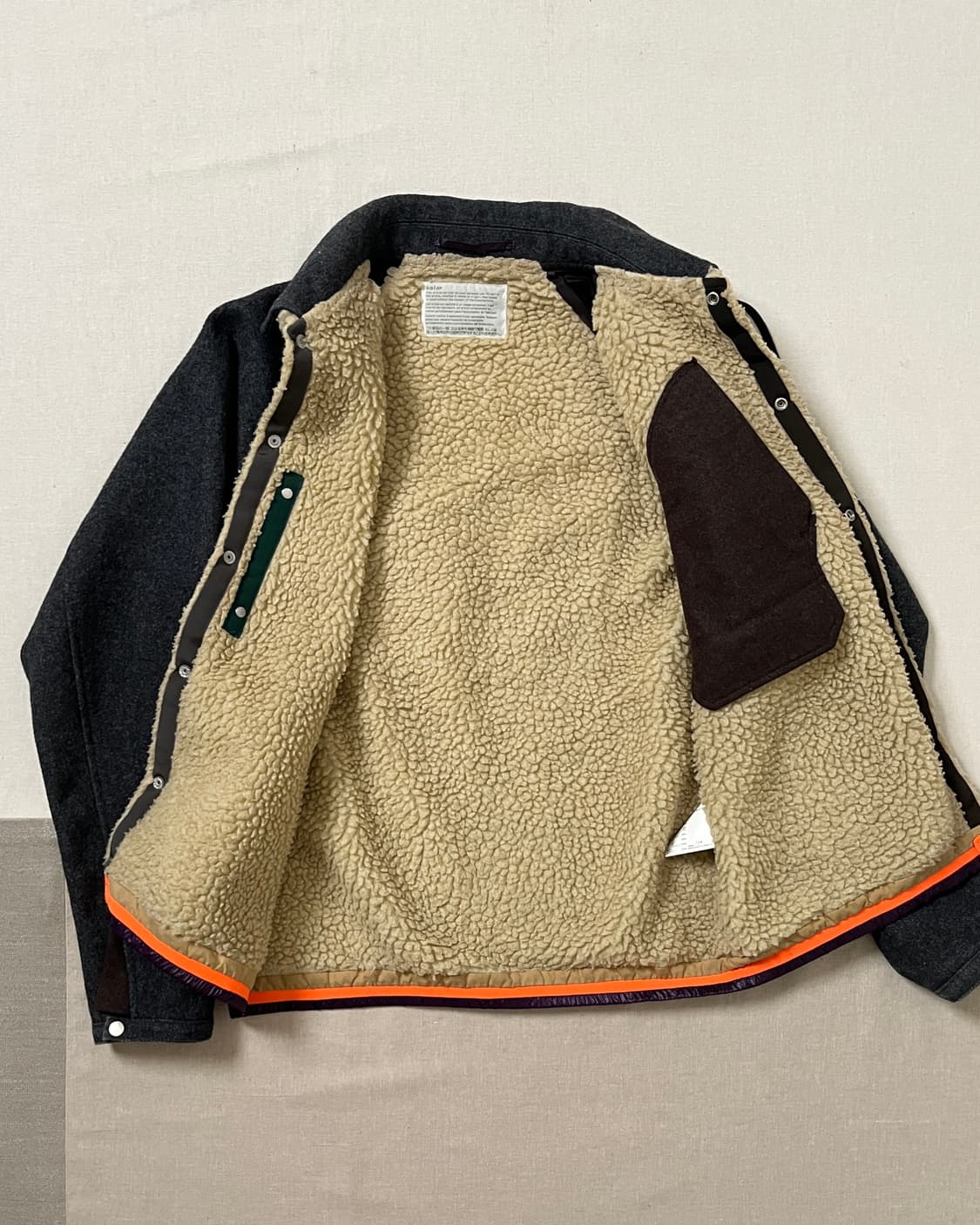 Kolor 17aw air rip 블루종 도킹 보아 자켓  상품이미지3