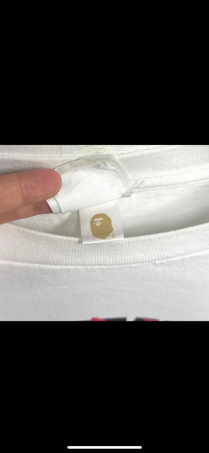 베이프 화이트 롱슬리브 상품이미지5