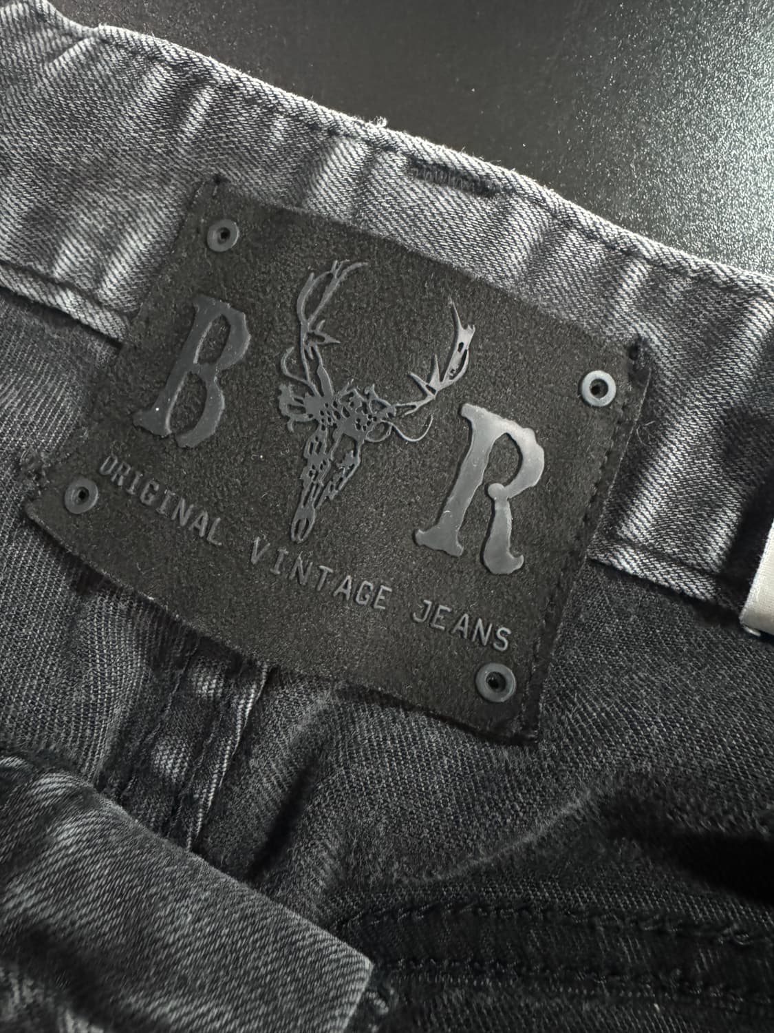 버커루 블랙 워싱 데미지 패치워크 찢청 데님팬츠 31.4 상품이미지3