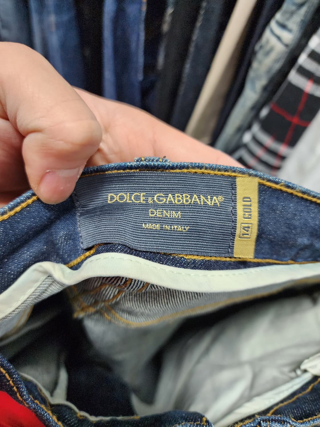 D&G 돌체앤가바나 14GOLD 가죽패치 데님 상품이미지5