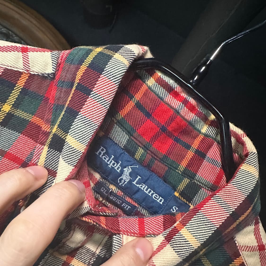 폴로 랄프로렌 타탄 체크 셔츠 S 90 상품이미지2