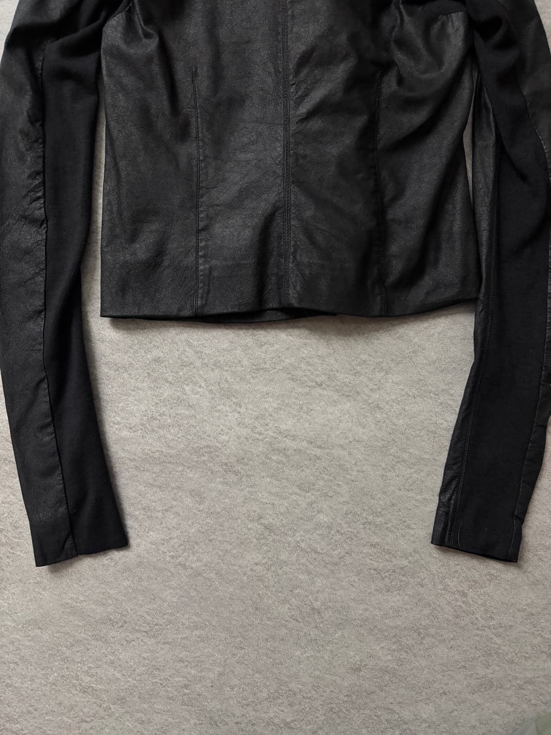 릭오웬스 램스킨 후드 레더자켓 상품이미지4