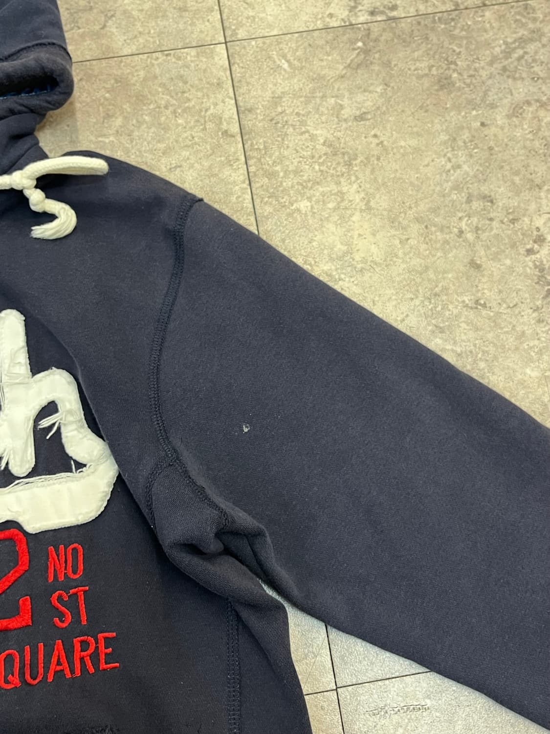 아베크롬비 기모 후드집업 네이비 S #csz2756 상품이미지7