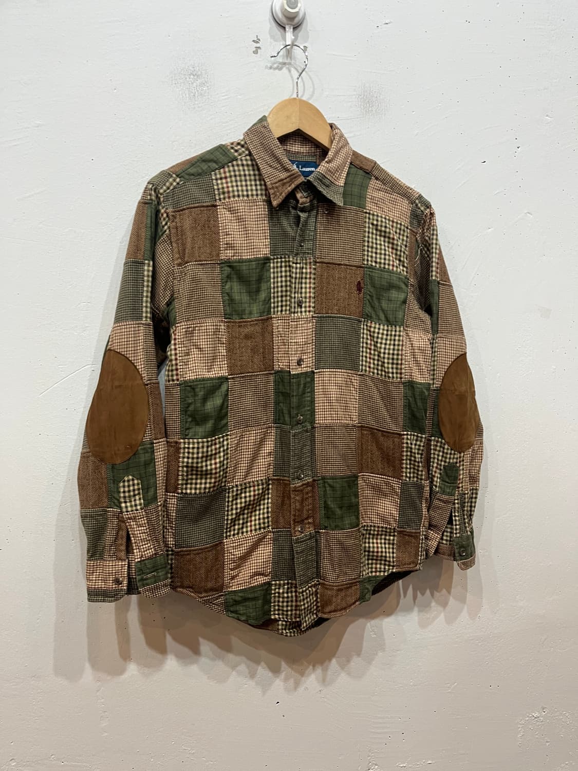 폴로랄프로렌 엘보패치 패치워크 셔츠 S 상품이미지1