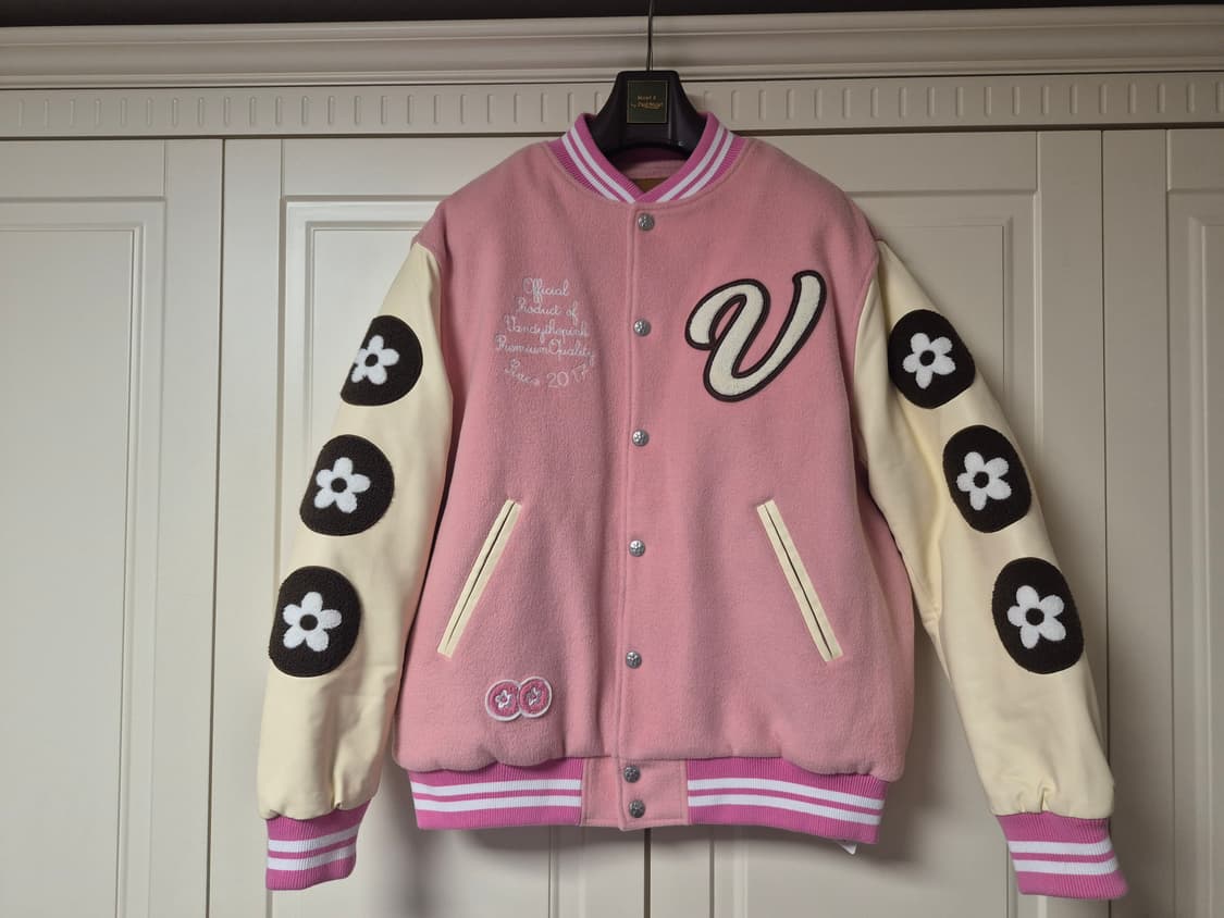 반디 더 핑크 선데 바시티 자켓 핑크 상품이미지1