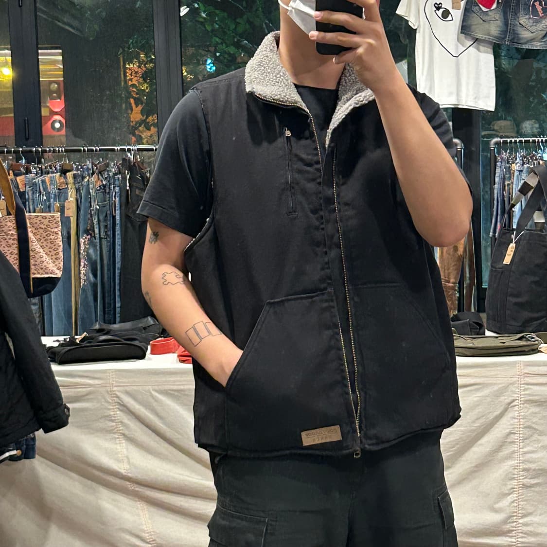 L) BOOTDADDY USA 워크웨어 셰르파 베스트 조끼 상품이미지8