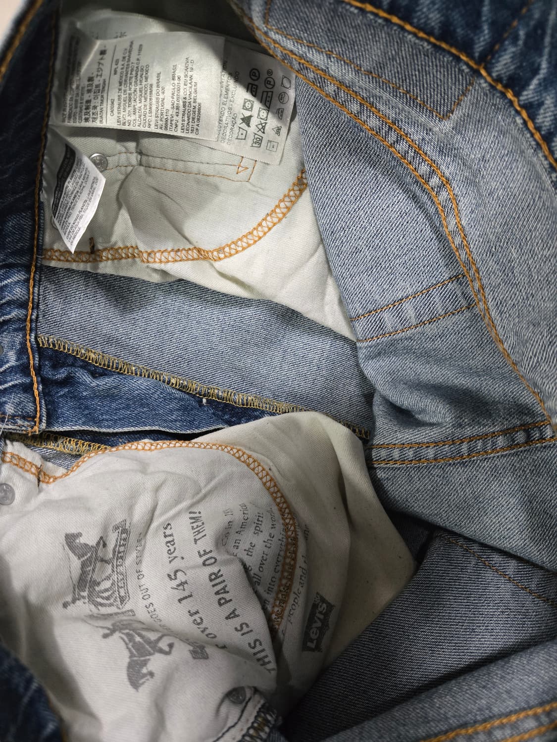 리바이스 510 데님팬츠 청바지 34~35 상품이미지8