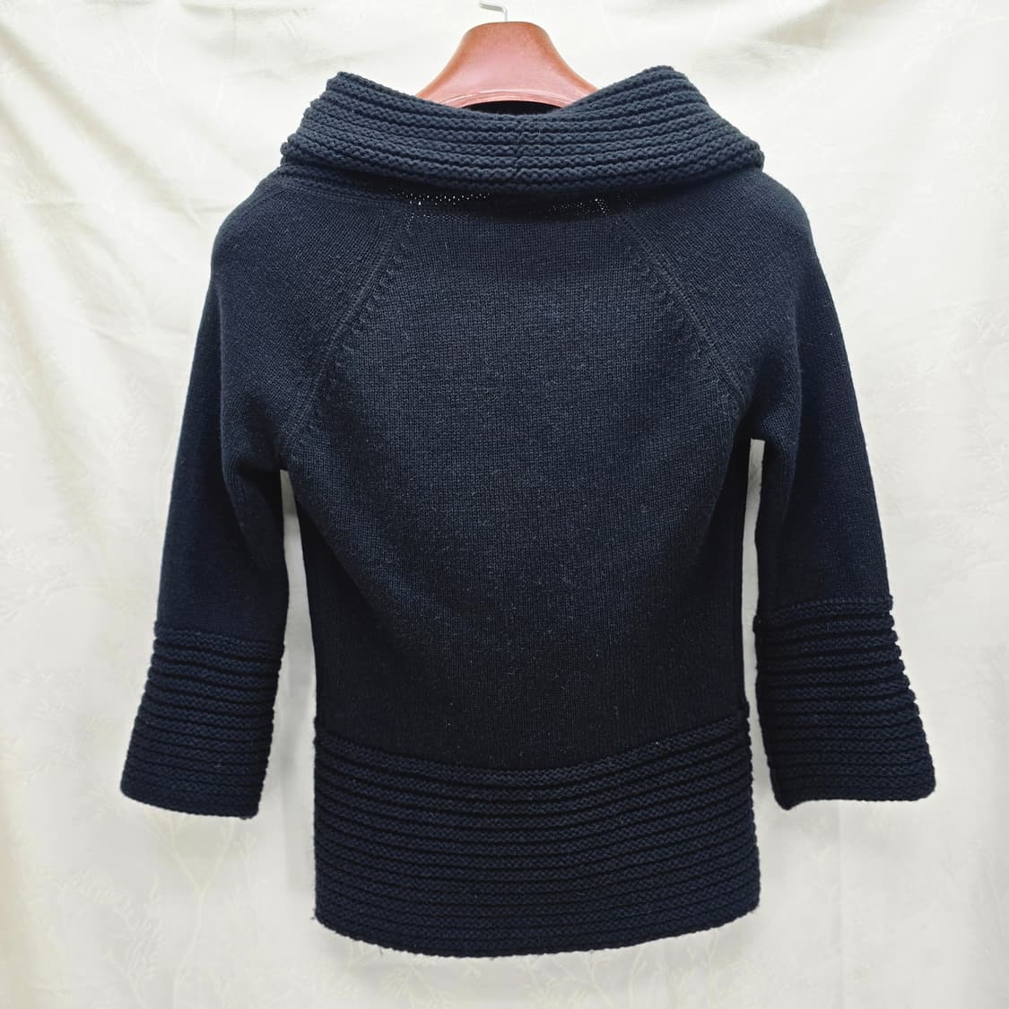 AX ARMANI EXCHANGE 후드 니트 블랙 7부 S 상품이미지6