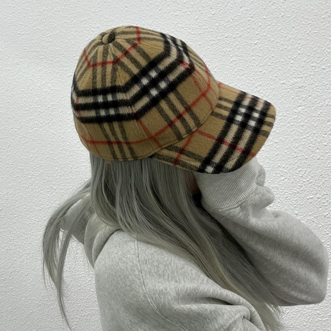 버버리 베이지 노바체크 윈터 볼캡 상품이미지2