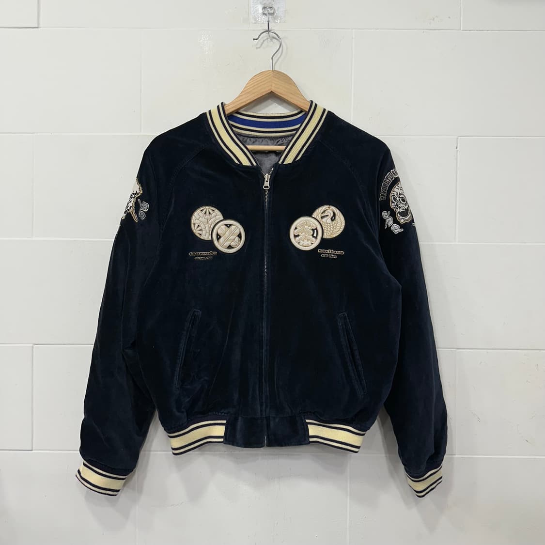 Japan vintage 리버시블 스카쟌 상품이미지1