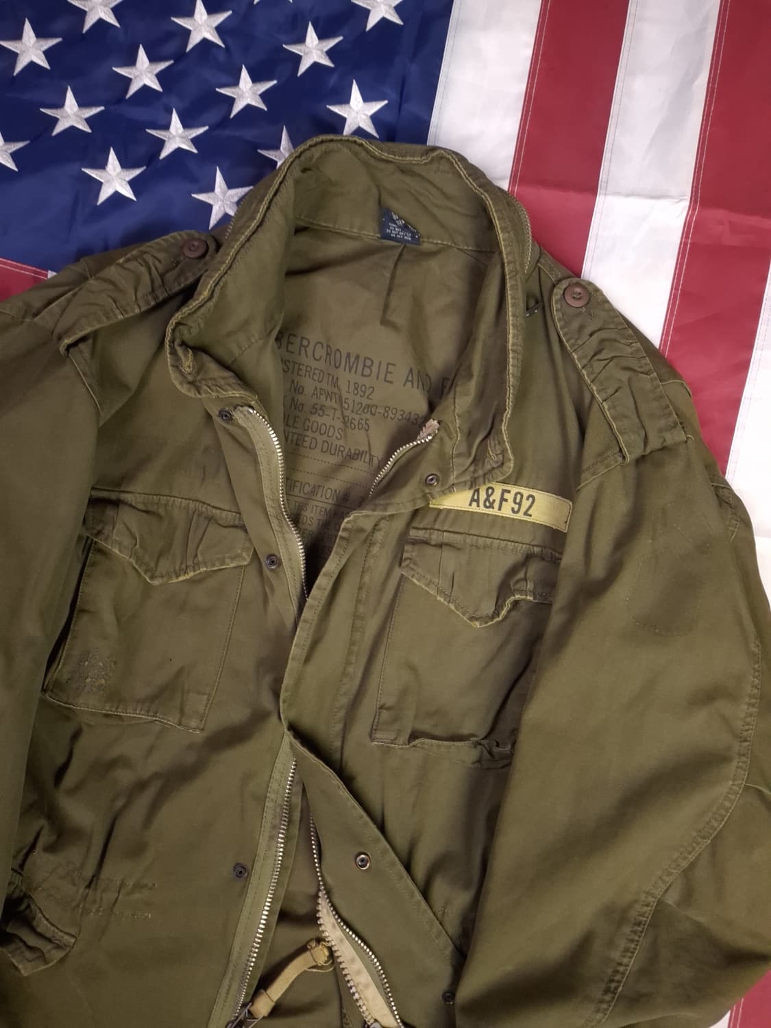 오리지날 아베크롬비 밀리터리 M-65 필드야상 상품이미지2