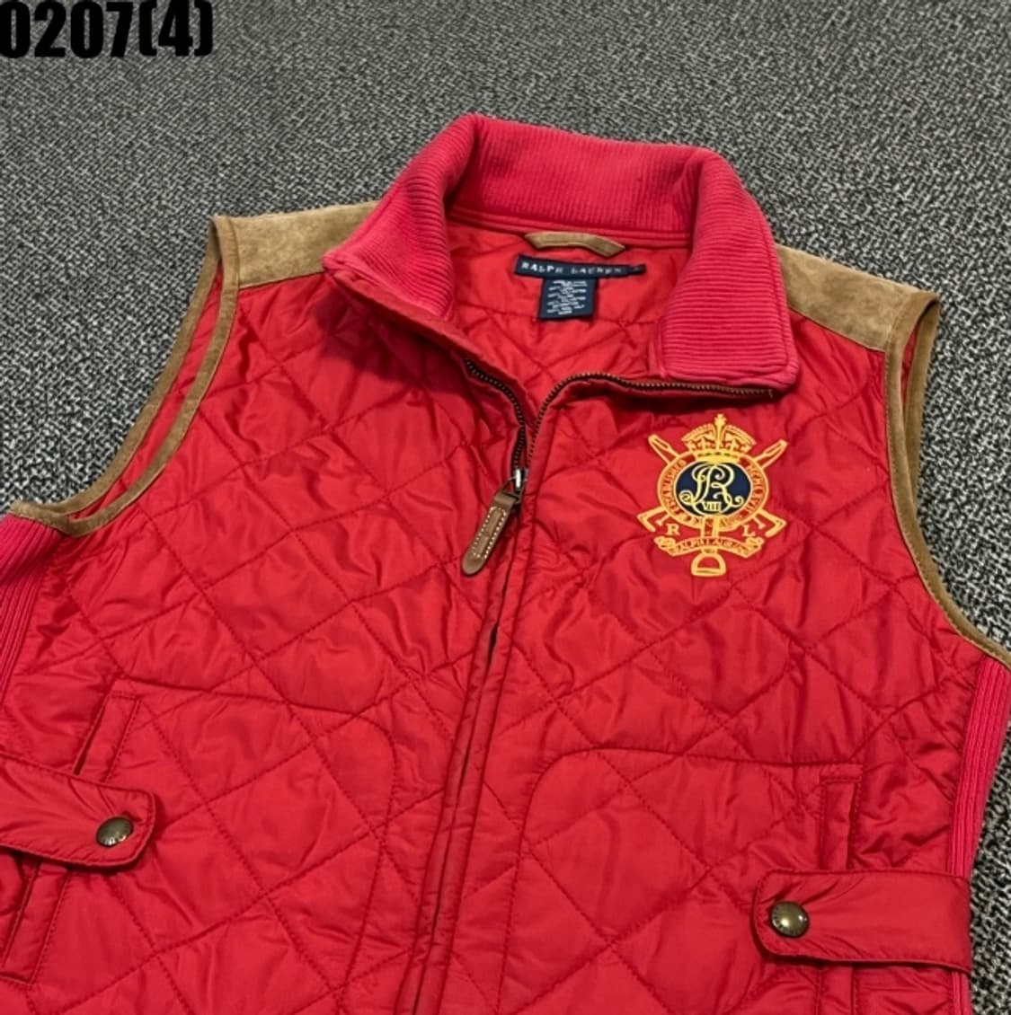 [L] 폴로 랄프로렌 레드 퀼팅 조끼 베스트 0207(3) 상품이미지2