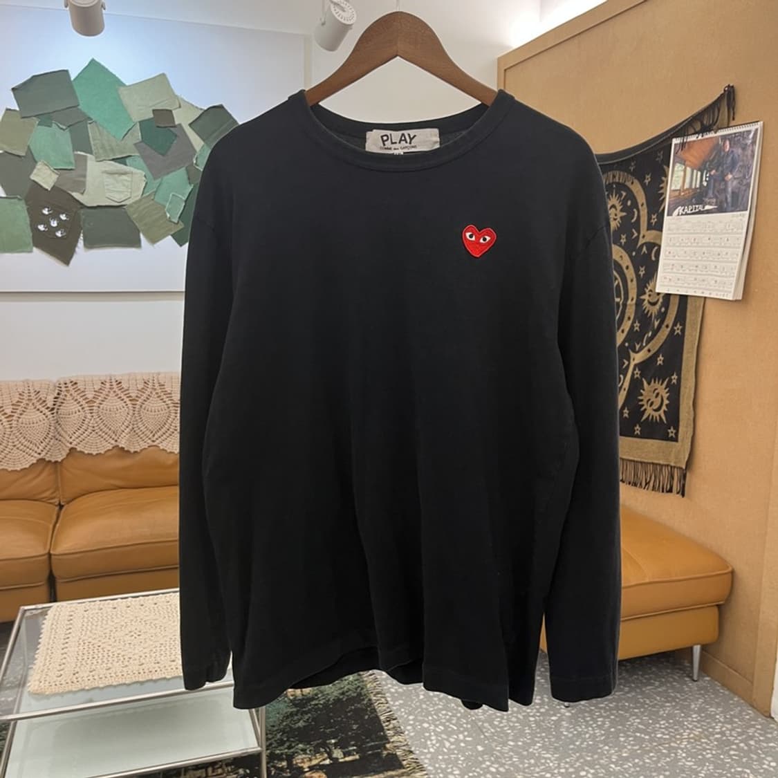 꼼데가르송 빈티지 플레이 하트와펜 긴팔티 XXL C11854 상품이미지3