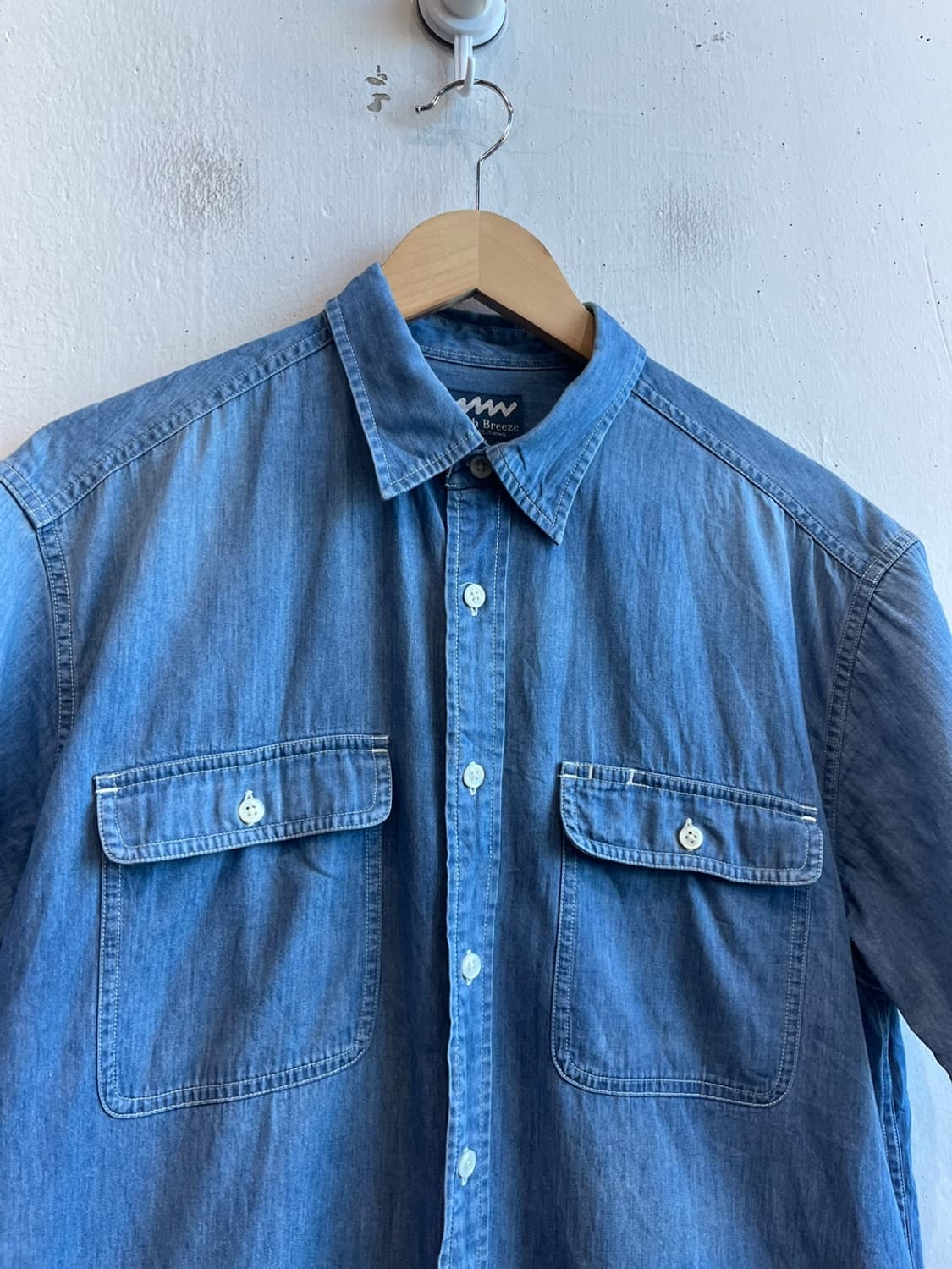 South Breeze JPN 반팔 데님 셔츠 상품이미지2