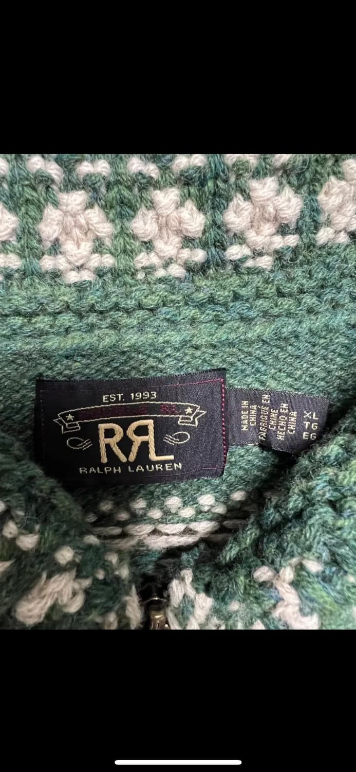 (명작) 더블알엘 집업 스웨터 가디건 RRL 상품이미지7