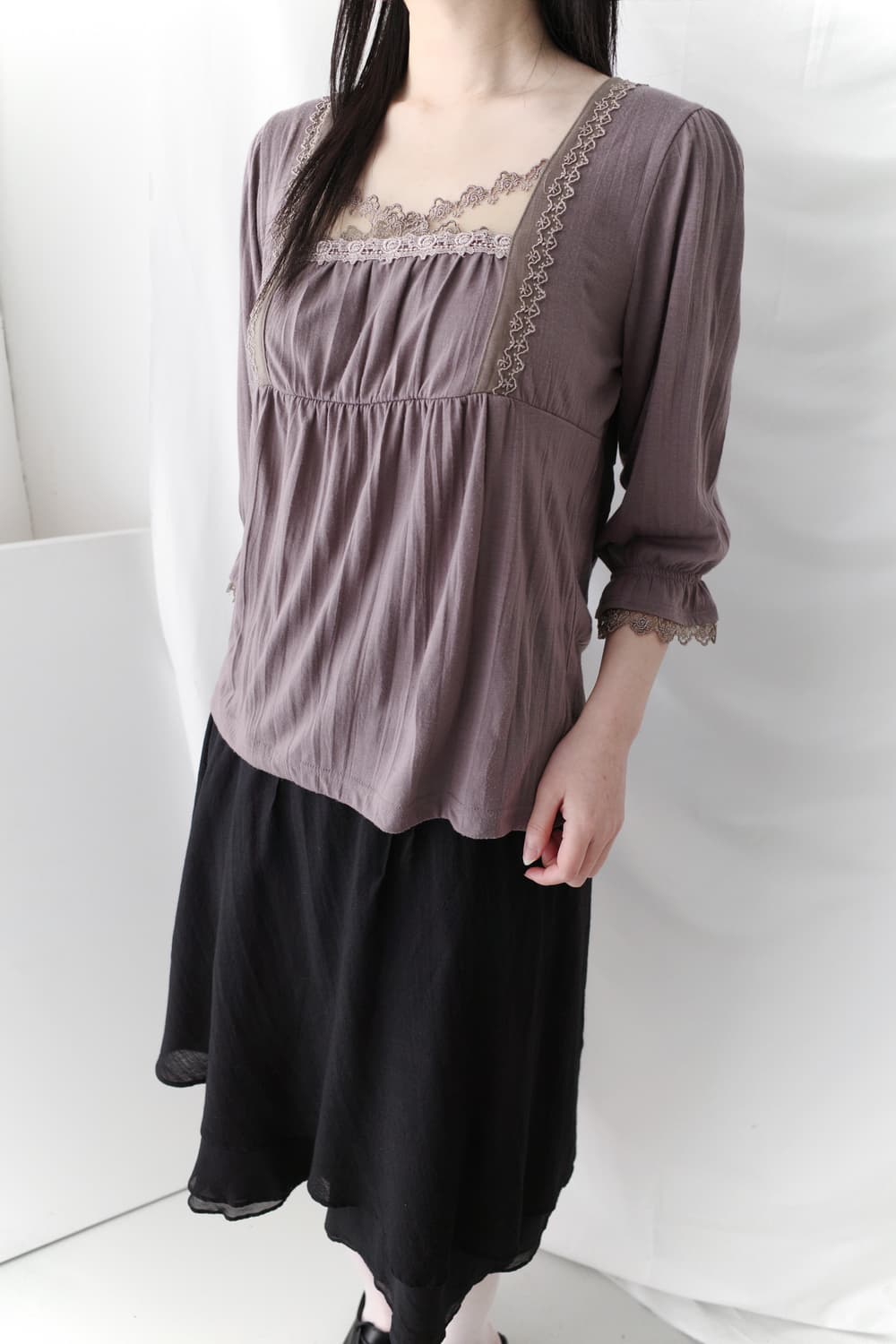 vintage lace T 상품이미지7