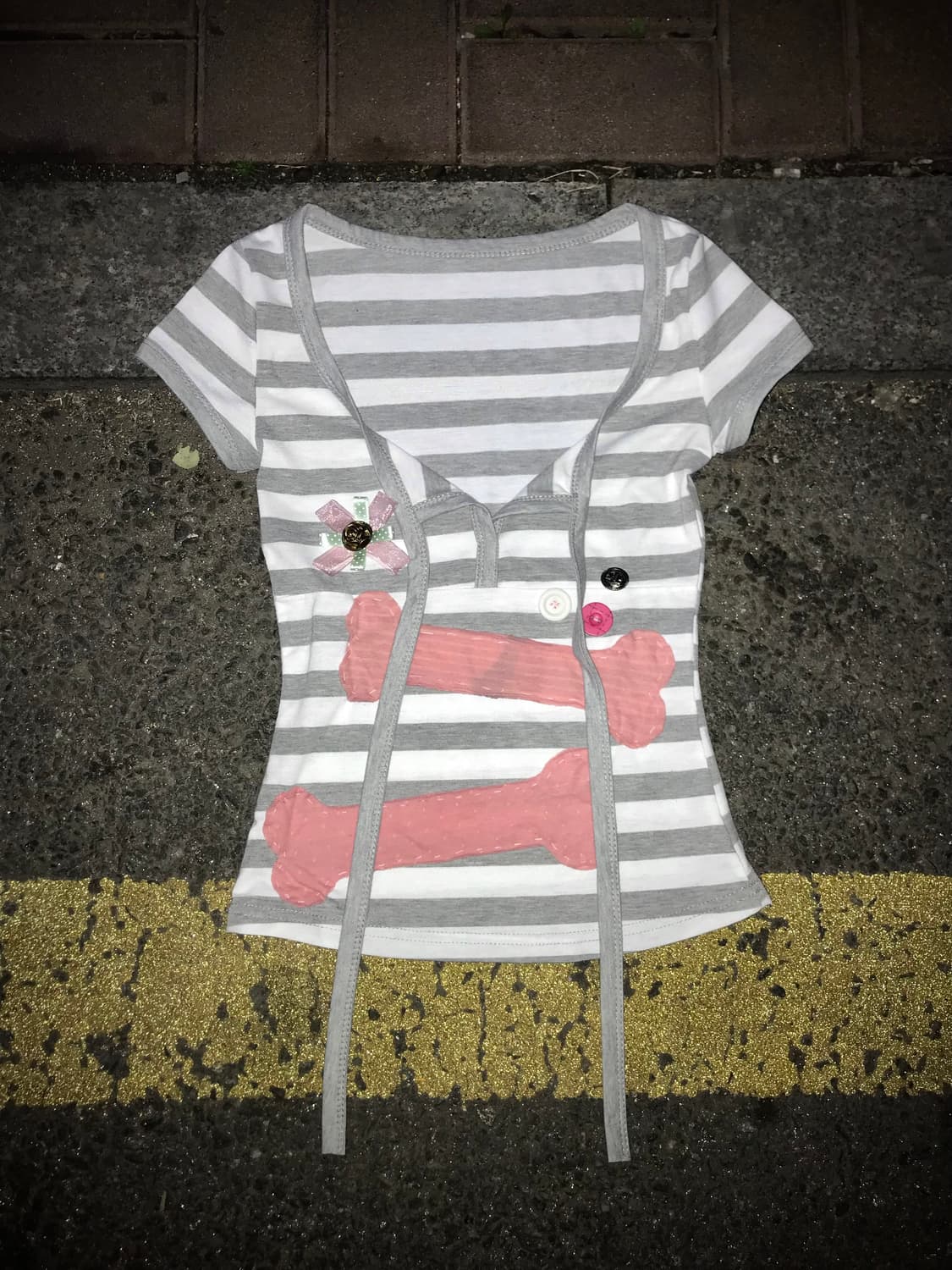 Bone Patch Stripe Tee 상품이미지1