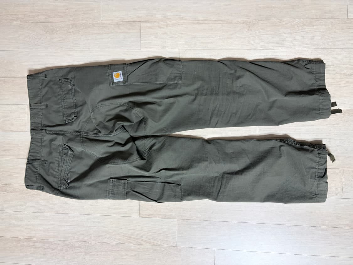 (중고) 칼하트 레귤러 카고 바지 카키색 상품이미지2
