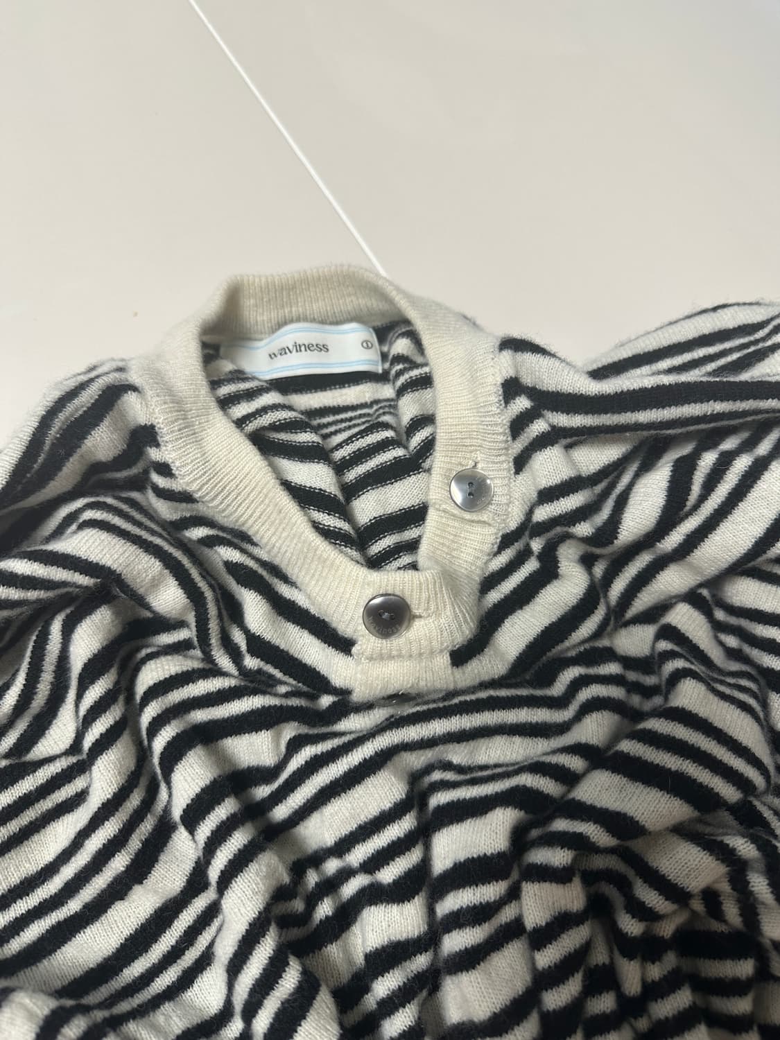웨이비니스 스트라이프 헨리넥 1사이즈 상품이미지3