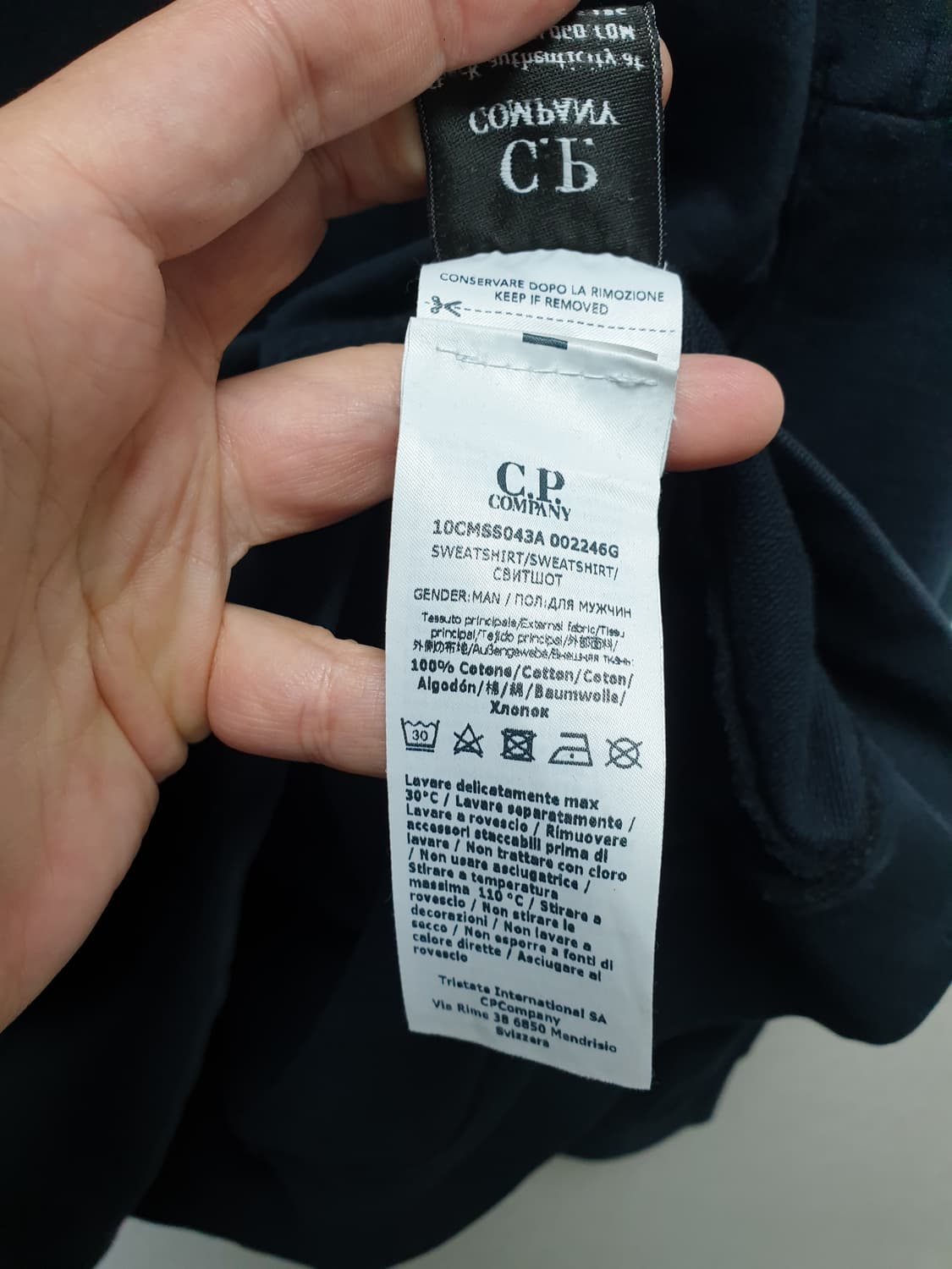 [xxl/정품] cp컴퍼니 렌즈와펜 맨투맨 블랙 상품이미지7