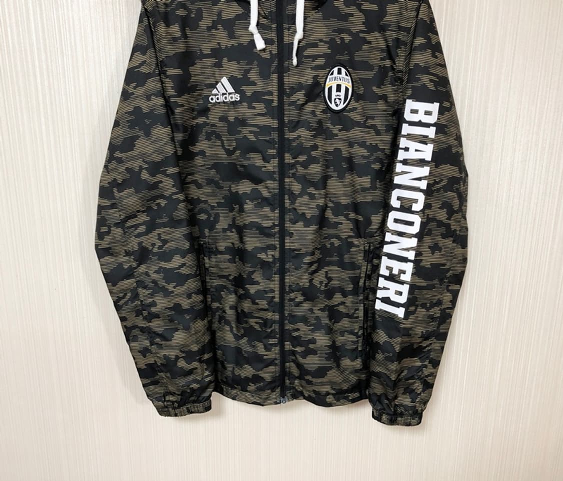 아디다스 15-16 유벤투스 윈드브레이커/후드자켓 블랙X카모 95 상품이미지3