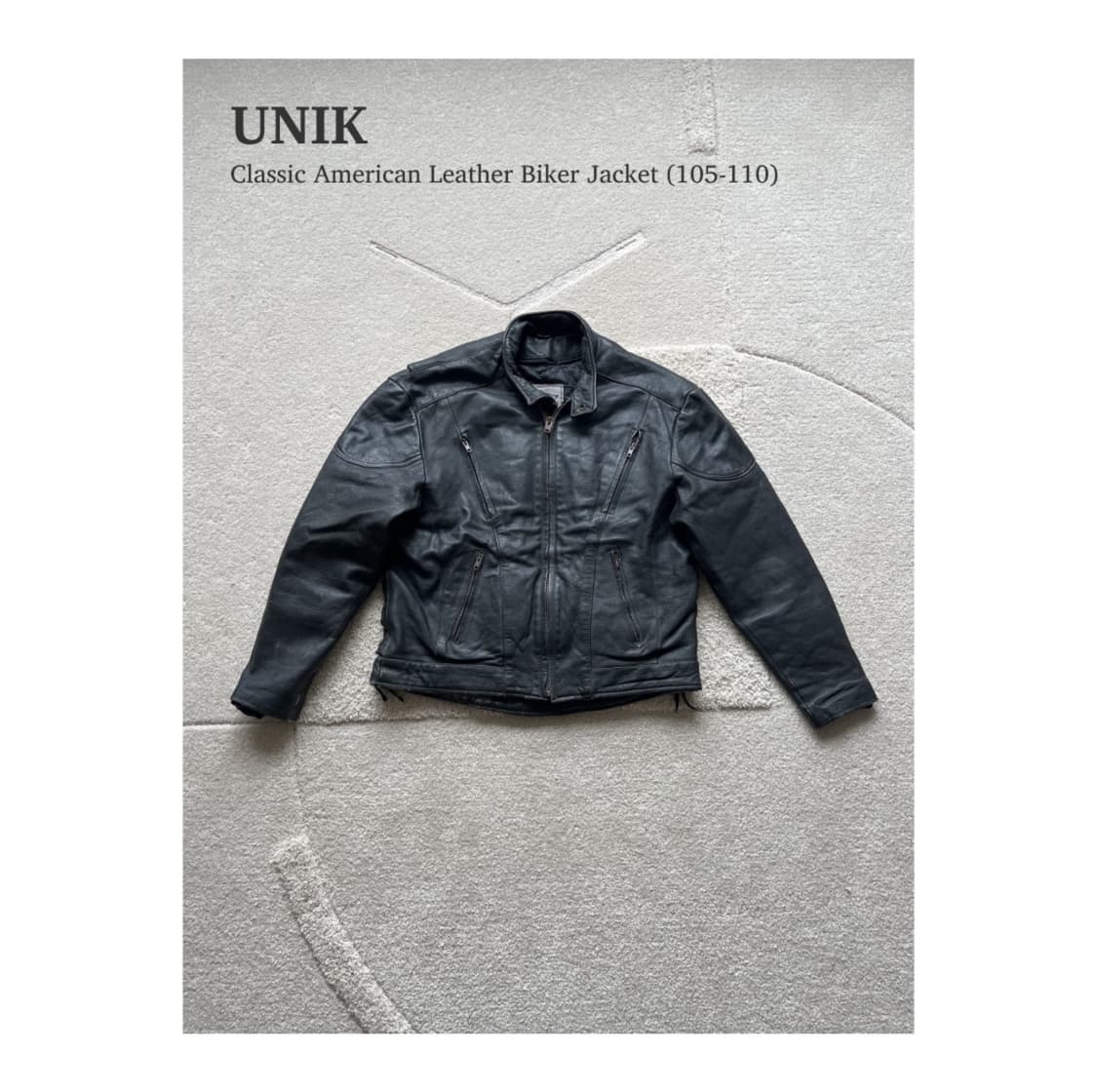 유닉 레더 바이커 자켓 (105-110) 상품이미지1