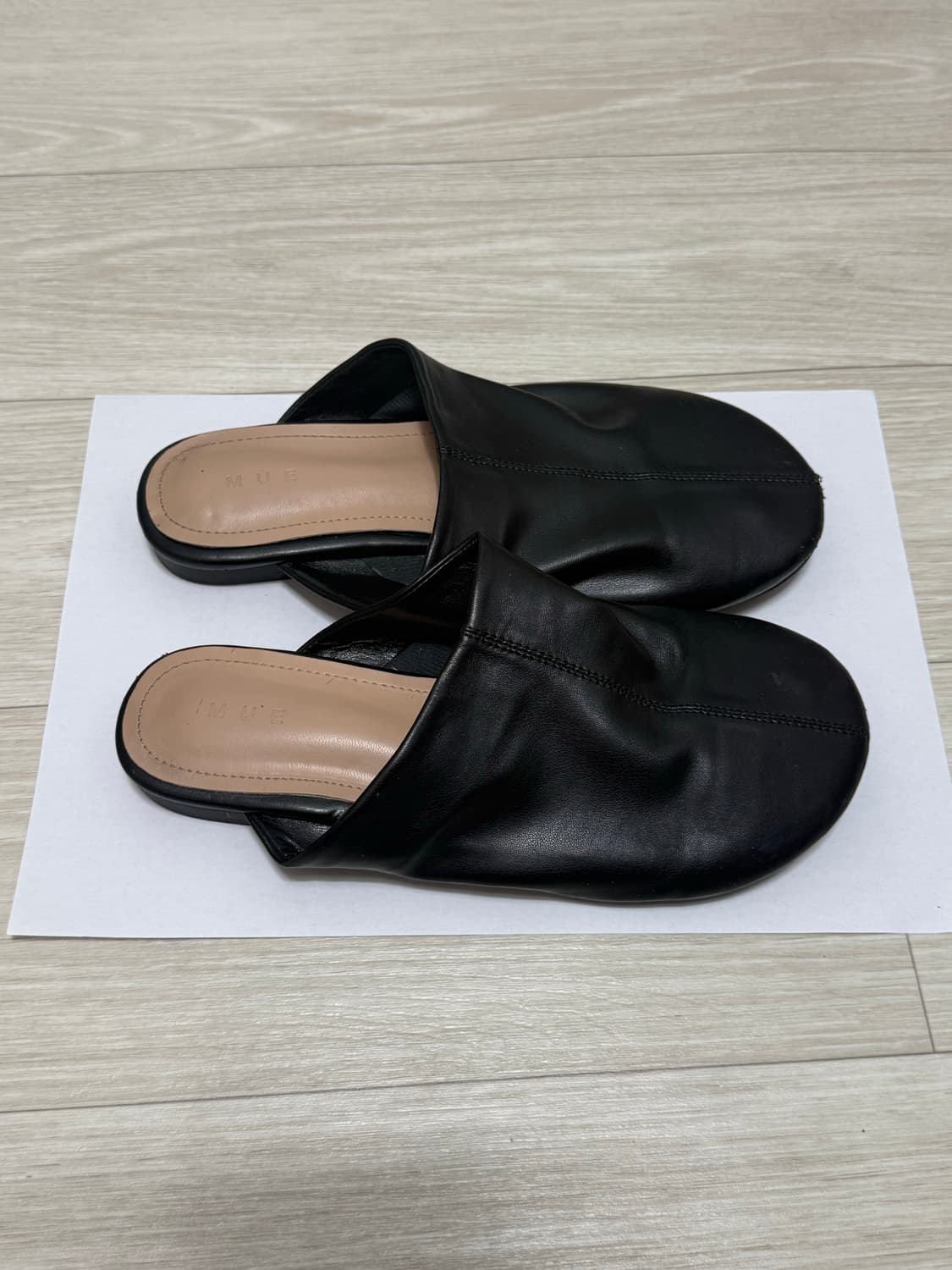 가죽 뮬 샌들 235 상품이미지4