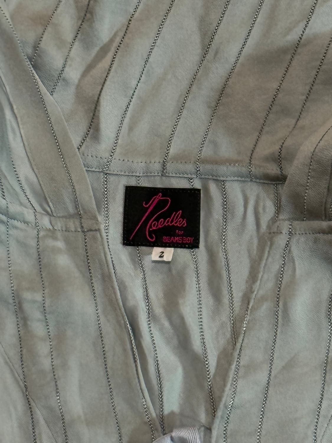 니들스x빔즈보이(Needles) 브이넥 큐프라 롱 슬리브 상품이미지2