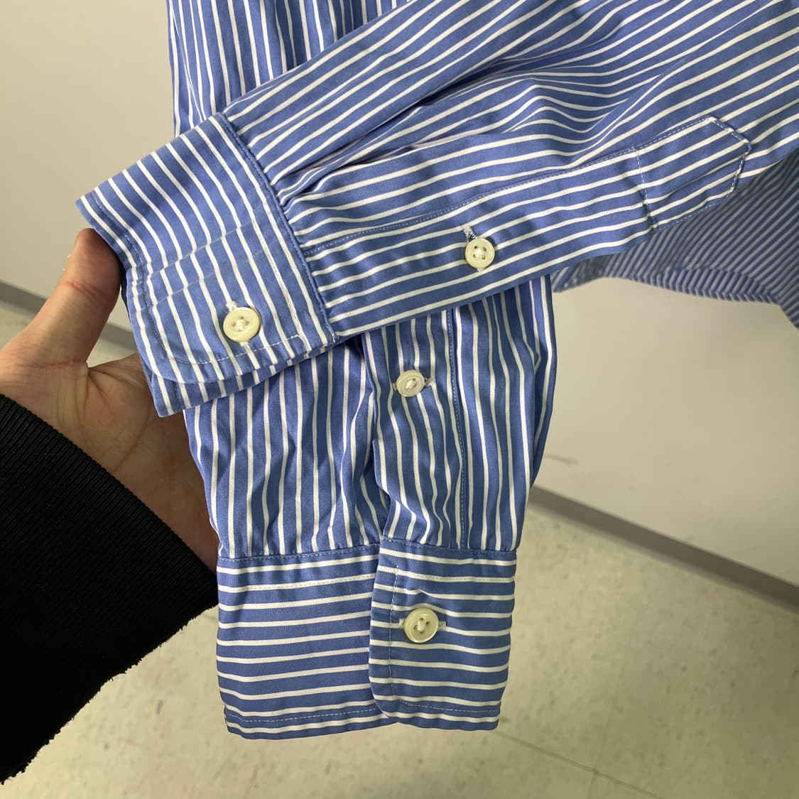 폴로 랄프로렌 블루 스트라이프 셔츠 L 상품이미지7