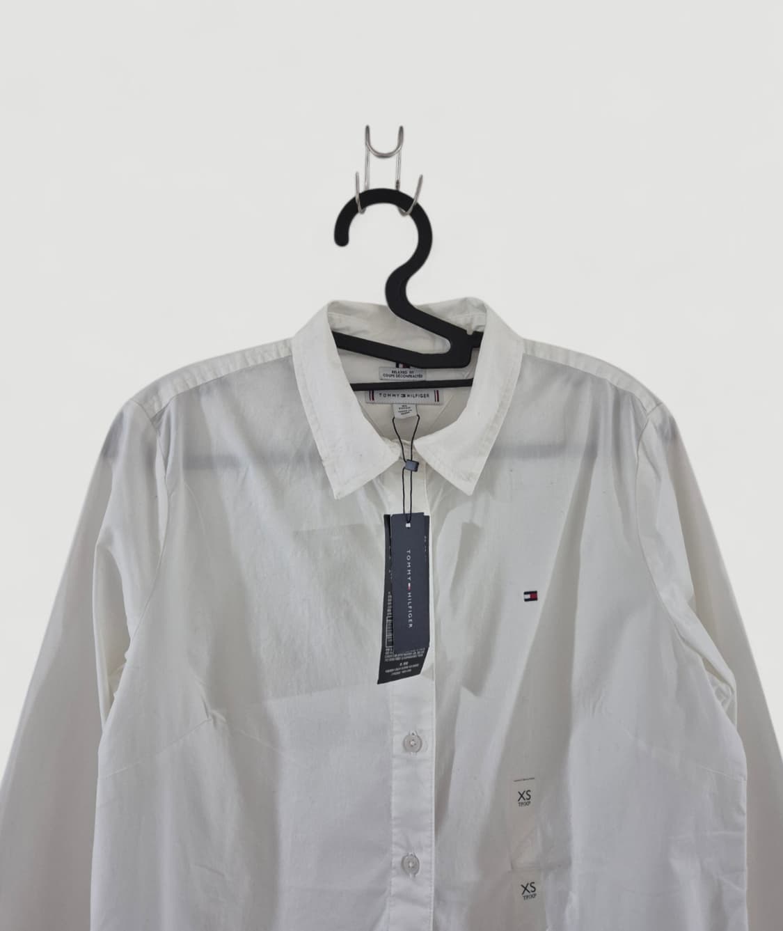 새상품[해외XS]타미힐피거 흰셔츠 긴팔 여성용 상품이미지1